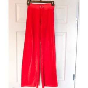 Juicy Couture velour red lounge pants sz. M